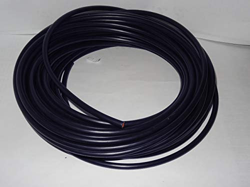 Câble de câblage 6 mm² - H07V-K - Avec 5 embouts de câble flexible - Noir - 15 m