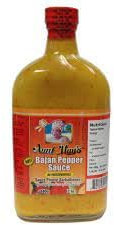 Aunt May's Bajan Pepper Sauce 340g | Authentic Barbadian Flavors | Spicy and Savory Hot Sauce | Taste the Caribbean Heat