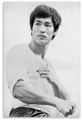 MNABSO Bruce Lee Star Poster Dekorative Malerei Leinwand Wandkunst Wohnzimmer Poster Schlafzimmer Malerei 12x18inch(30x45cm)