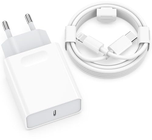 Carga Rapida Cargador Replacement for iPhone - 25W USB C Charger for iPhone 14 13 12 11 XS XR X SE 8 7 6 6S Plus Pro MAX USBC Cabezal 2M Cable Rapido Enchufe Adaptador Corrient Quekuane