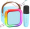 Karaoke Machine Kid: Gift for Girl Kid Birthday Present - Mini Karaoke Machine with Karaoke Microphone - Toys for 3 4 5 6 7 8 9 10 11 12 Years Old Children - Musical Instrument Accessories Blue 1 Mic