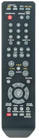 AULCMEET Remote Control,00061A New Replace Remote fit for Samsung DVD Player DVD-R149 DVD-R150 DVD-R155 DVD-R156
