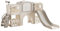 Prokoke Toboganes Infantiles, Toboganes Infantiles Exterior, Escorrega Infantil, Tobogán para Niño, Centro de Actividades Equipo de Juego Interior Exterior (XST-Grey White)