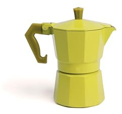 Excelsa Chicco Color Caffettiera, 1 Tazza, Verde, per Fornello a Gas ed Elettrico