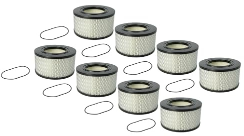 vhbw 8x Staubsaugerfilter kompatibel mit CONEL CLEAN M30 Staubsauger - HEPA-Filter Schwarz Weiß