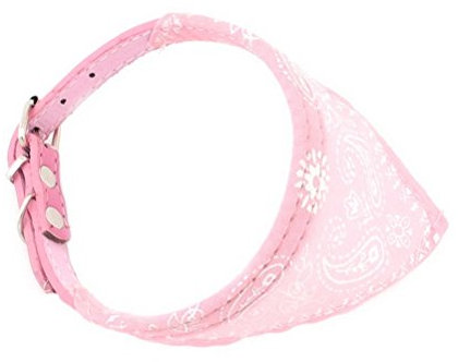 ZUNEA Halsband für kleine Haustiere, Dreieck, Halstuch, verstellbar, Rosa