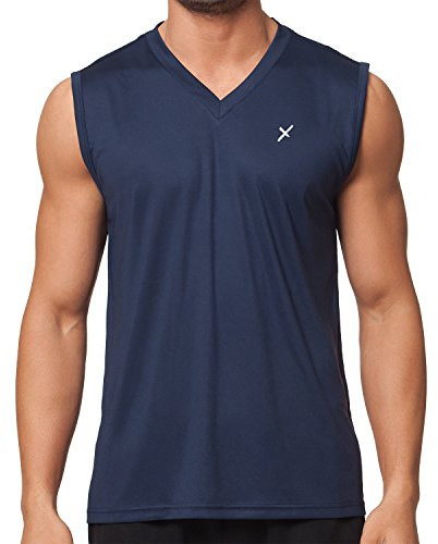CFLEX Herren Sport Shirt Fitness Muscle-Shirt Sportswear Collection - Navy L