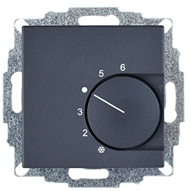 Raumtemperaturregler Anthrazit, 230V - passend für Gira E2, E3 und Event