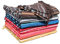 GMMH Fleckerlteppich Baumwolle Streifen Handweb Teppich Flickenteppich Fleckerl Handwebteppich (58 x 100 cm, grau)
