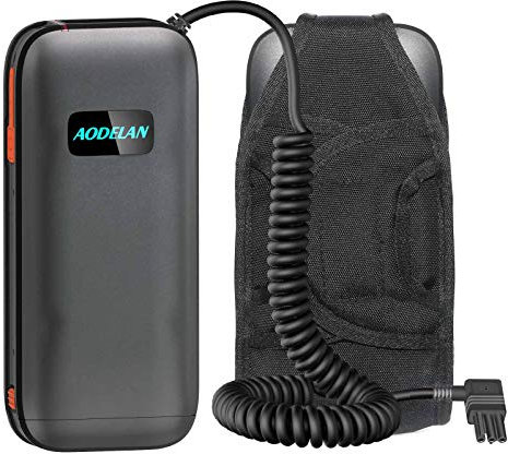 AODELAN Externe Blitz-Akkus – Tragbare Blitzschuh Speedlite Akku-Powerbank Kompatibel mit Nikon SB900, SB910, SB5000. Ersetzt Nikon SD-9