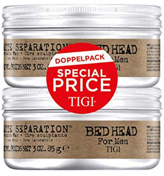 BED HEAD for Men Matte Separation Workable Wax Doppelpack