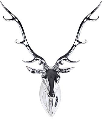pajoma Wanddekoration Hirschgeweih ''Forest'' Gr. S in silber