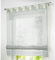 SIMPVALE Raffrollo mit Schlaufen Gardinen Voile römischen Liter Fall Schatten Transparent Vorhang für Balkon und Küche (Grau, Breite 140cm/Höhe 155cm)