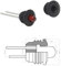 WITTKOWARE 100 Stück LED-Fassungen (Sockel) für 5mm Standard-LEDs, weiches Neopren Gummi-Material, EInbau-Ø 7,8-8mm, Außen-Ø 9mm, schwarz