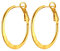 PROSTEEL Damen Hoop Ohrringe 18k vergoldet flache Creolen 30mm Kreis Ohrringe trendiger Hoop Earrings Ohrschmuck Accessoire für Mutter Tochter