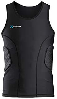 Hover-1 Unisex Adult Padded Tank Top Protective Gear, Black, Small US