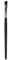 Pinceau de maquillage professionnel noir plat biseauté pour sourcils, eyeliner, fard à paupières, qualité supérieure et créatif