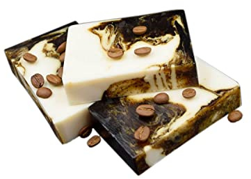 Nesbel Glycerin Seife Duftseife Kaffee mit Ziegenmilch Handmade 100 g für Hautpflege und Feuchtigkeitsspende