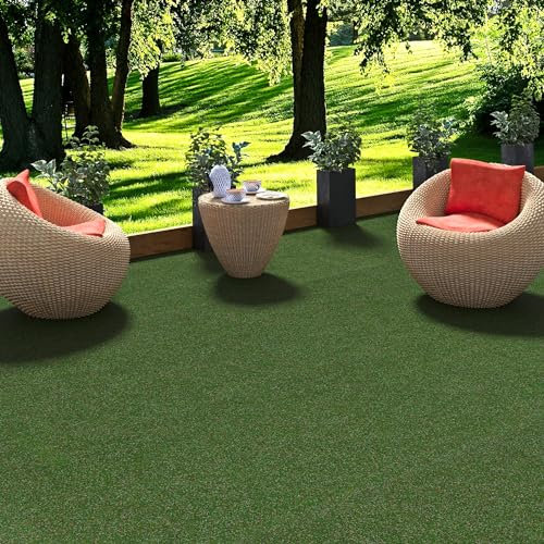 Snapstyle Kunstrasen | Rasenteppich mit Noppen | Wetterfest | Balkon | Terrasse | Outdoor Teppich