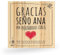 CUAC REVOLUTION Taco DE Madera Gracias por ENSEÑARNOS con EL CORAZÓN Personalizado con Nombres