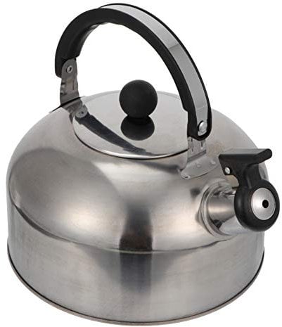 BESTonZON Maceta Kettle Whistling 2l Hervidor De Agua con Silbido Hervidor De Agua para Hervir Agua Ollas De Agua Olla De La Caldera De Agua Gas Acero Inoxidable Haz Te Alta Capacidad Tetera