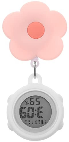 Hemobllo Montre D' Numérique - Montre InfirmièRe RéTractable Digitale en Silicone avec Clip