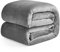EHEYCIGA Kuscheldecke flauschig Grau, weiche warme Fleecedecke 230x270 als Decke Sofa, Wohndecke oder Couchdecke überwurf