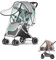 Universal Regenschutz für Kinderwagen Baby Universal Buggy Regenschutz Regenverdeck Universal Buggy Raincover Transparent Raincover Regenhaube Schutz vor Regen und Wind und gute Luftzirkulation