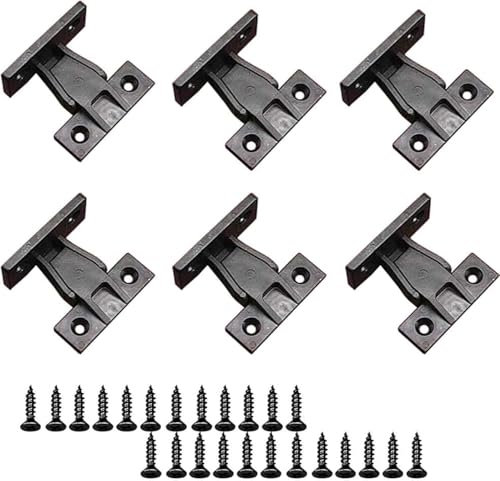 Lot de 6 paires de supports de fixation pour panneau de plinthe avec 24 vis pour l'installation de meubles