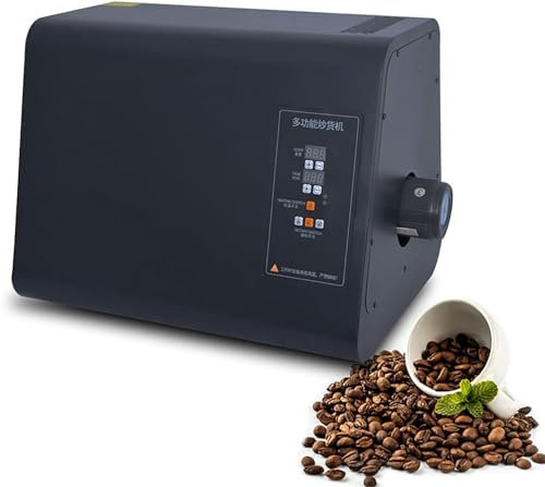 Tostatrice per Chicchi di caffè per Uso Domestico Tostatrice per Alimenti Multifunzione Tostatrice per caffè con Rotazione Elettrica in Acciaio Inossidabile Temperatura E Tempo Regolabili Adatto per-1