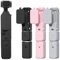 BRDRC Pocket 3 Coque de protection en silicone pour objectif de DJI Osmo Pocket 3 Creator Combo Accessoires (Noir)