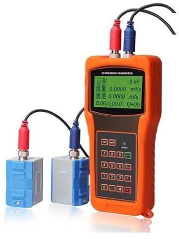 Handheld Ultrasonic Flowmeter Portable Water Flowmeter External Clip External Paste Tap Water Pipe Sensor