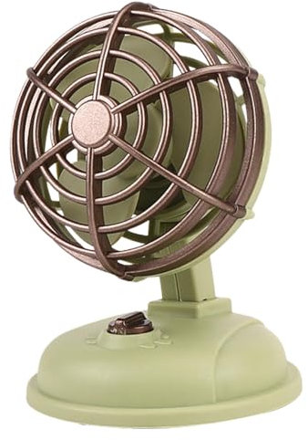 Ventilatore vintage per la casa, ventilatore da scrivania retrò, ventilatore silenzioso vintage per silenzioso, forte, ideale per uffici, camere da letto e viaggi, soluzione di raffreddamento