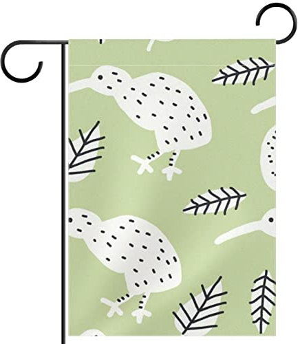 Flagge Grüner Vogel Fahnen Uv-Beständig Garten Banner Robuste Fahne Für Feiertage Außenbereich Paraden 30X45Cm