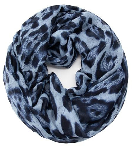Glamexx24 Damen Loop Schal Leopard Muster Langschal Schlauchschal Tuch Loopschal Mädchen Animal Print Tuch