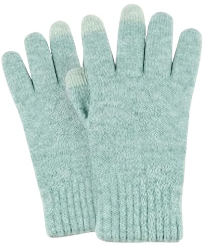 YISENJEE Women'S Winter Gloves Winter Women'S Warm Multicolored Wool And Fleece Knitted Touch Screen Gloves