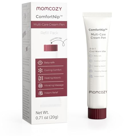 Momcozy ComfortNip bröstvårtsalva påfyllning (endast grädde 20 g), kan också användas separat utan matchande set krävs