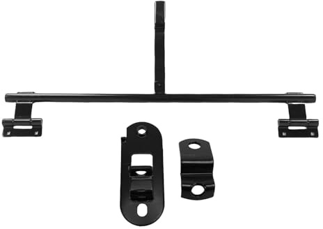 Haofy 36 Inch Trailer Cam Bar Lock Heavy Duty Metal Swing Door Hinge Lock Assembly for Trailer RV Hauler and Folding Ramp Door