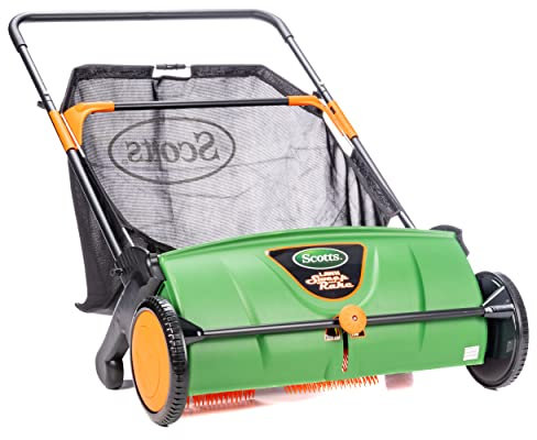 Scotts Outdoor Power Tools LSW70026S - Barredora de césped para Empujar de 66 cm, Negro/Verde