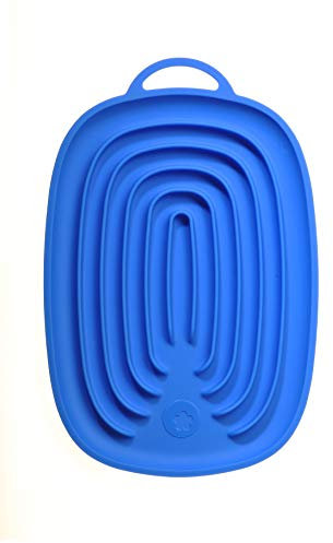 Kochblume Multiablage | Ablage für Küchenhelfer | Premium-Silikon | Hitzebeständig | Spülmaschinenfest | 22cm | Farbe: blau