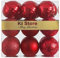 KI Store Palline di Natale Albero di Natale Ornamenti di Decorazione infrangibilePalle per Appendere Natale Decorazioni Festival Decorazioni Natalizie (8cm, Rosso)
