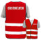 PixiPrints Bedruckte Warnwesten mit ISO-Leuchtstreifen * Standard- oder Reflex-Druck * Erste Hilfe und Brandschutz * Begriff: Ersthelfer (Reflektierend) * Farbe (Größe): Rot (3XL/4XL)