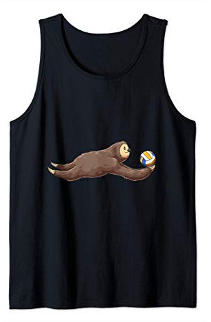 Lustiges Volleyball Faultier - Volleyball Beachvolleyball Tank Top