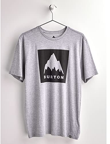 Burton Herren Classic Mountain High T Shirt, Gray Heather, 50 EU
