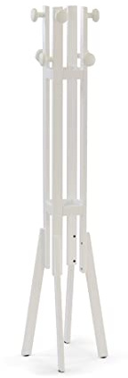 Arredamenti Italia Appendiabiti ALBA, Legno - Finitura Bianco Ar-It il cuore del legno