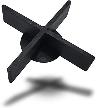 VERLEGEHILFEN Fugenkreuze 2, 3, 4, 5, 6, 8, 10 mm für Terrassenplatten Fliesen/Höhe 10 oder 20 mm/T-Stück durch Bruchstelle, für Platten Pflaster Terrasse Balkon (100, 2 mm x 10 mm + Bodenplatte)