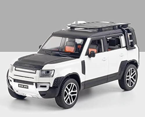 ARCADORA 1/24 Druckguss-Modellauto für Land Rover New Defender 110, Geschenk für Kinder, mit Sound und Licht