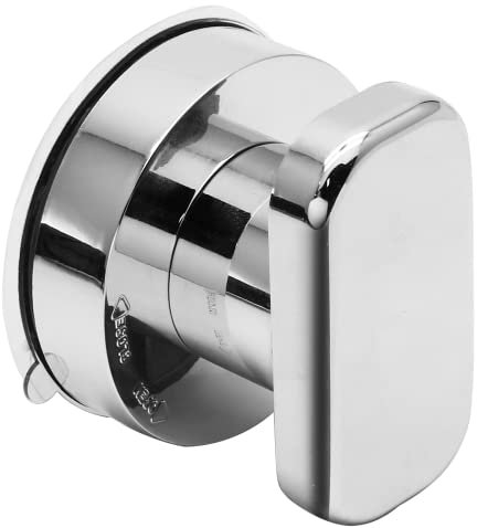 Unlorspy Suction Cup Door Knob, Fridge Suction Handle 66mm/2.6 Powerful Suction Cup Non-Marking Handles Glass Door and Window Handles (Silver Trumpet, Non-Porous)