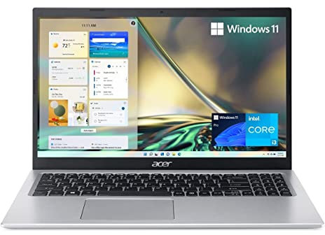 Acer Aspire 5 Slim Laptop, 15.6 FHD IPS Micro-Edge Display, 11th Gen Core i3-1115G4, 12GB DDR4 RAM, 512 PCIe SSD, USB-C, HDMI, RJ45, WiFi 6, Keypad, Silver, Win 11 Pro