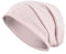 JOPHY & CO. Berretto 100% cottone Elastico e Lungo Unisex per Adulti Uomo Donna e Bambini Cappello in Stile Slouch Leggero cod.1213 (Rosa in Lettere, Bambino)